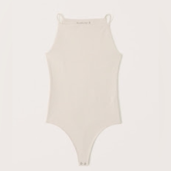 Abercrombie Cotton Seamless Fabric Boatneck Bodysuit - Picture 1 of 4